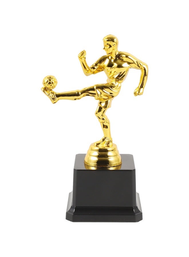 A classic gold football championship trophy with a sturdy base - perfect for school awards, sports competitions, and party favors. - Image 1